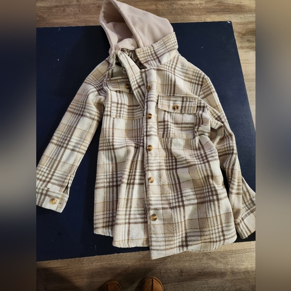 Women's plaid button jacket - Picture 2 of 3